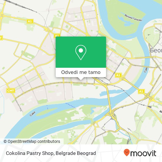 Cokolina Pastry Shop mapa