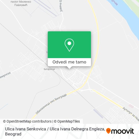 Ulica Ivana Senkovica / Ulica Ivana Delnegra Engleza mapa