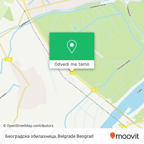 Београдска обилазница mapa