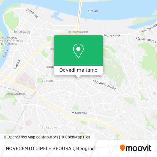 NOVECENTO CIPELE BEOGRAD mapa