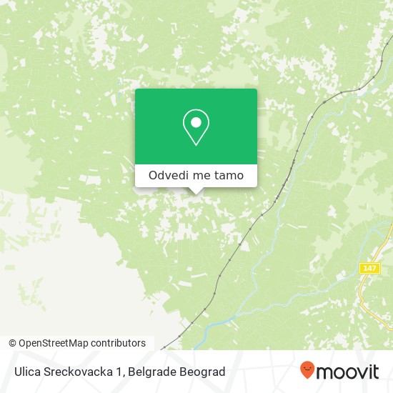 Ulica Sreckovacka 1 mapa