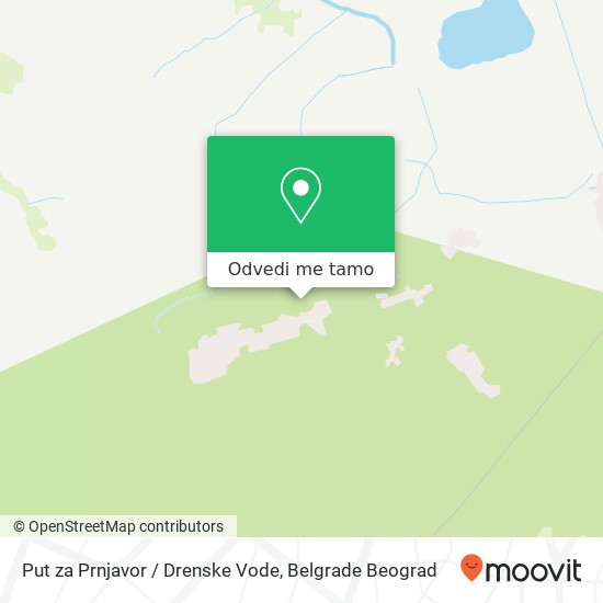 Put za Prnjavor / Drenske Vode mapa