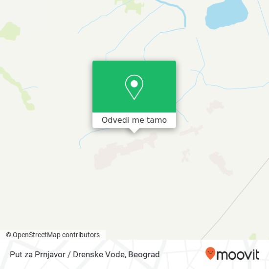 Put za Prnjavor / Drenske Vode mapa