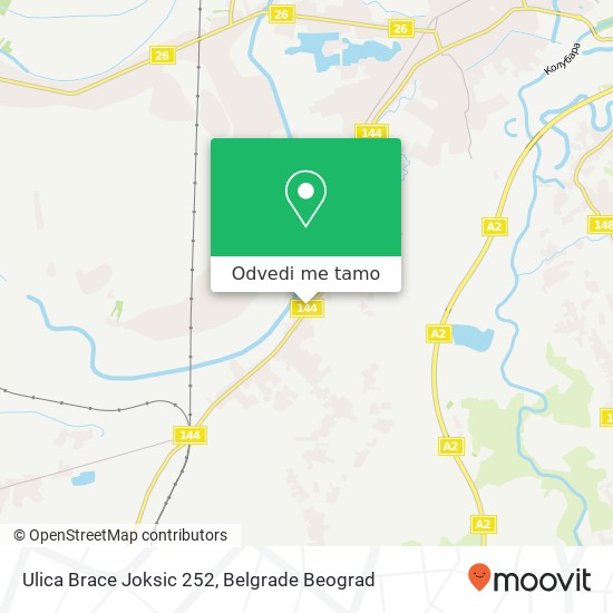 Ulica Brace Joksic 252 mapa