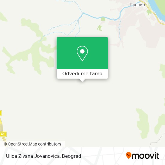 Ulica Zivana Jovanovica mapa