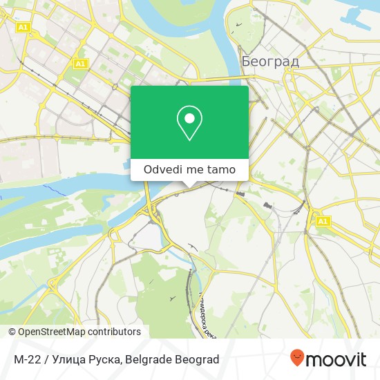 М-22 / Улица Руска mapa