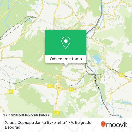 Улица Сердара Јанка Вукотића 17А mapa