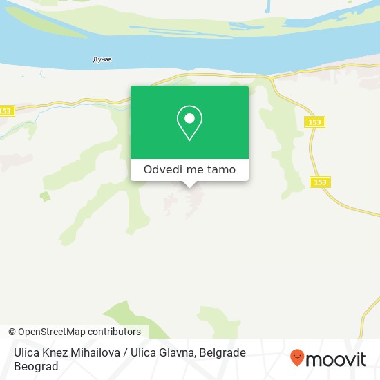 Ulica Knez Mihailova / Ulica Glavna mapa