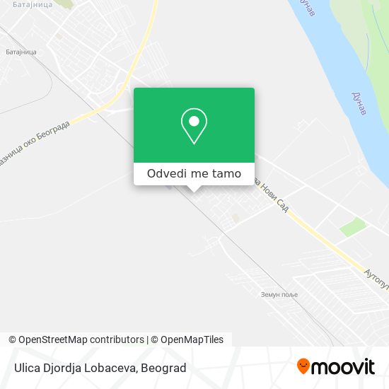 Ulica Djordja Lobaceva mapa