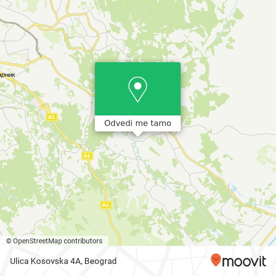 Ulica Kosovska 4А mapa