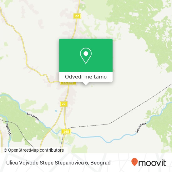 Ulica Vojvode Stepe Stepanovica 6 mapa