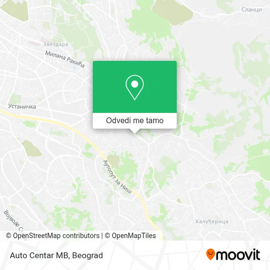 Auto Centar MB mapa