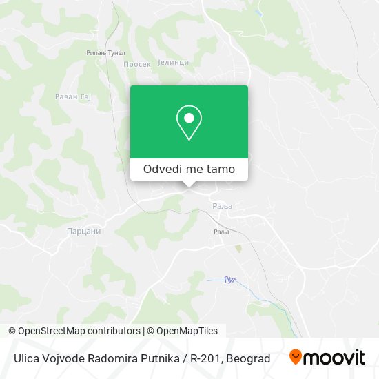 Ulica Vojvode Radomira Putnika / R-201 mapa