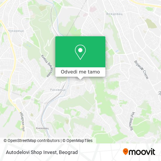 Autodelovi Shop Invest mapa