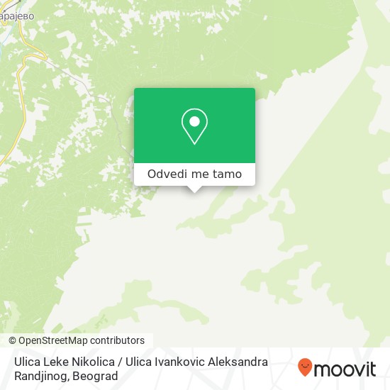 Ulica Leke Nikolica / Ulica Ivankovic Aleksandra Randjinog mapa