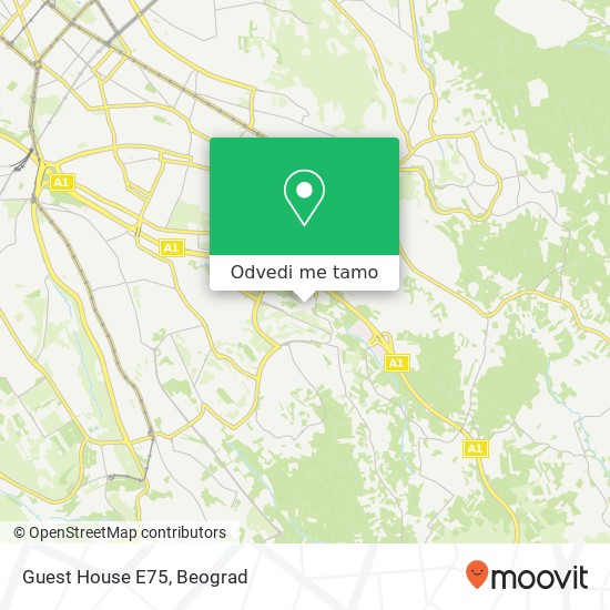 Guest House E75 mapa