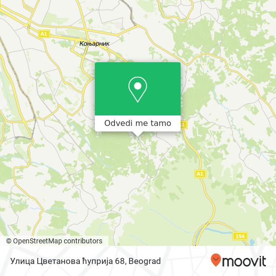 Улица Цветанова ћуприја 68 mapa