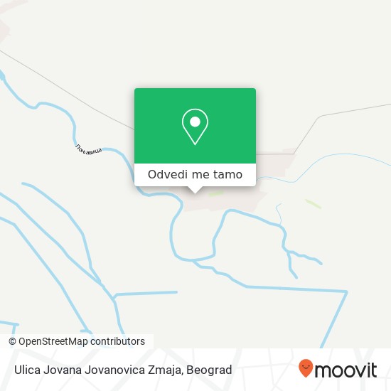 Ulica Jovana Jovanovica Zmaja mapa