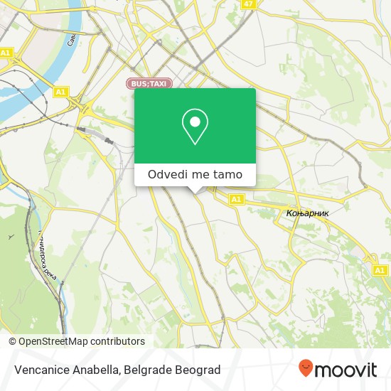 Vencanice Anabella mapa