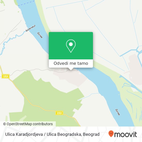 Ulica Karadjordjeva / Ulica Beogradska mapa