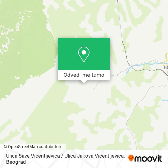 Ulica Save Vicentijevica / Ulica Jakova Vicentijevica mapa