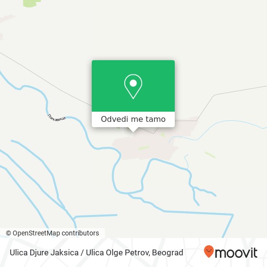 Ulica Djure Jaksica / Ulica Olge Petrov mapa