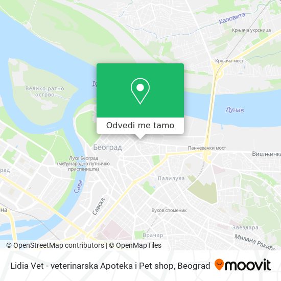 Lidia Vet - veterinarska Apoteka i Pet shop mapa