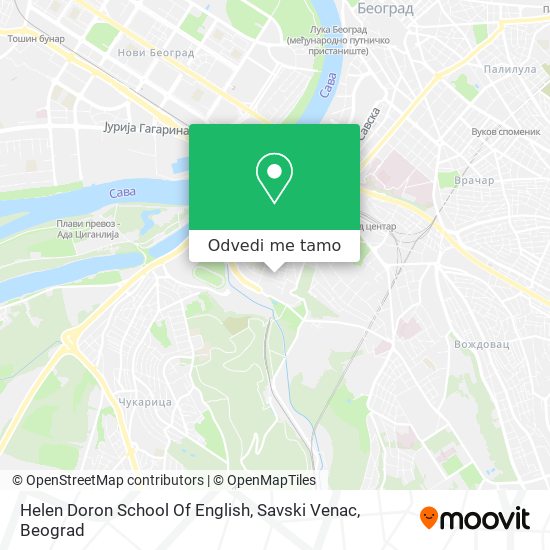 Helen Doron School Of English, Savski Venac mapa