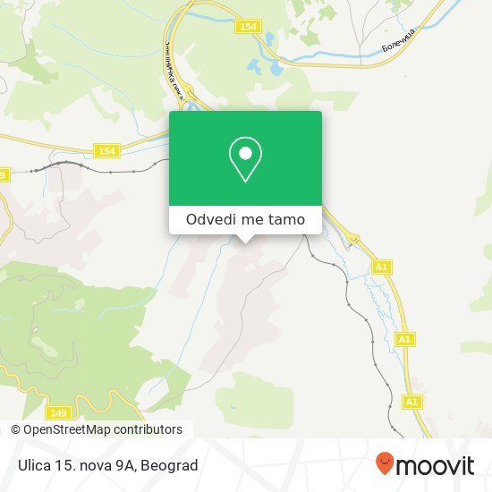 Ulica 15. nova 9А mapa