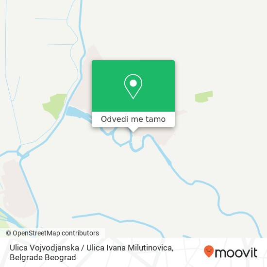 Ulica Vojvodjanska / Ulica Ivana Milutinovica mapa