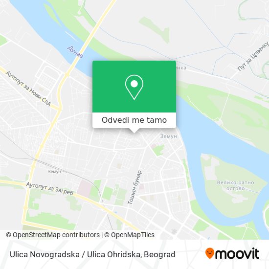 Ulica Novogradska / Ulica Ohridska mapa