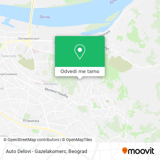 Auto Delovi - Gazelakomerc mapa