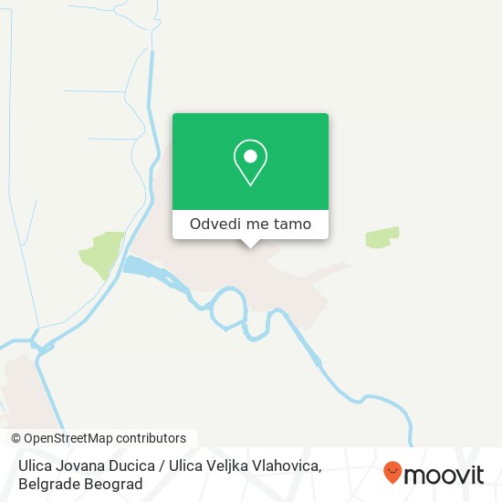 Ulica Jovana Ducica / Ulica Veljka Vlahovica mapa