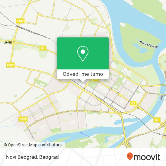 Novi Beograd mapa