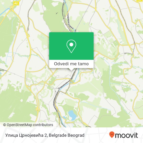 Улица Црнојевића 2 mapa