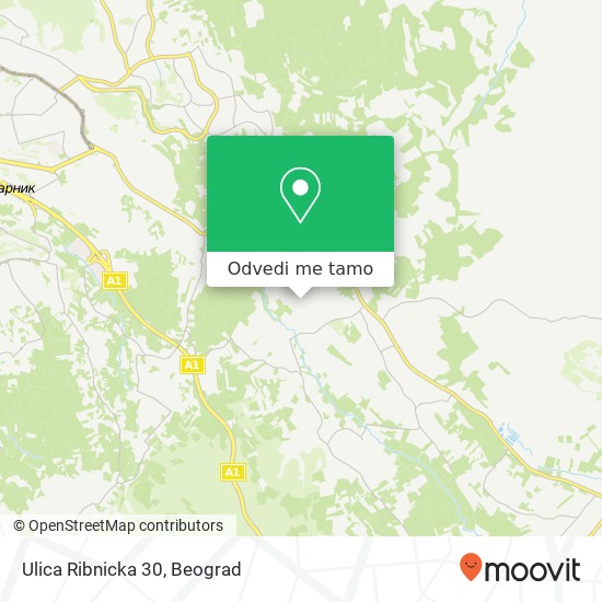 Ulica Ribnicka 30 mapa