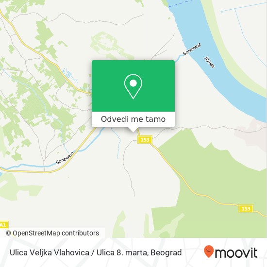 Ulica Veljka Vlahovica / Ulica 8. marta mapa