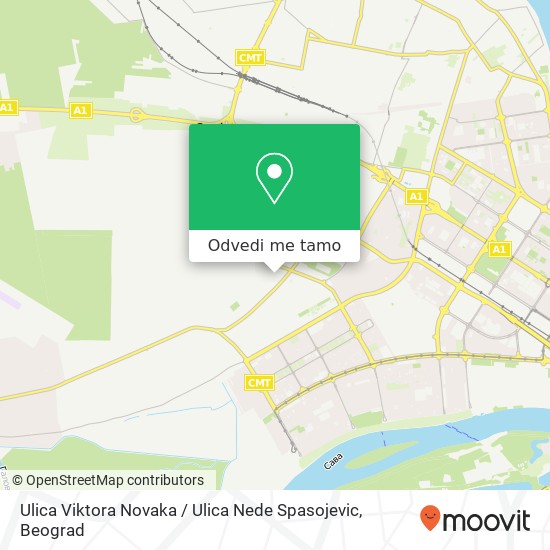 Ulica Viktora Novaka / Ulica Nede Spasojevic mapa