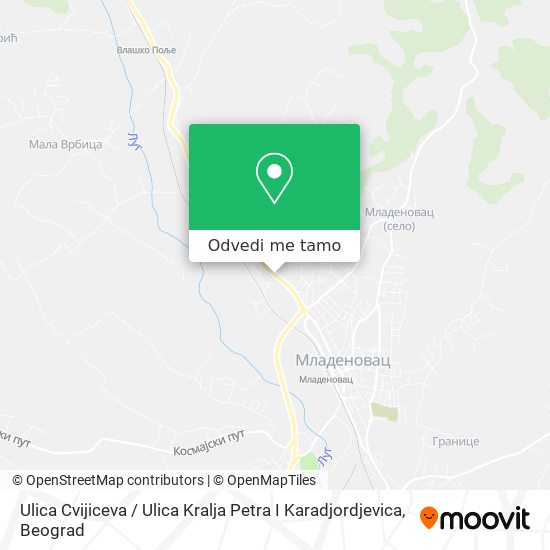 Ulica Cvijiceva / Ulica Kralja Petra I Karadjordjevica mapa