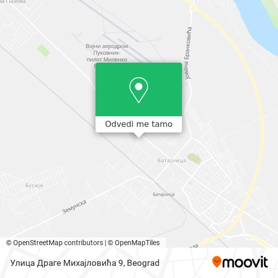 Улица Драге Михајловића 9 mapa