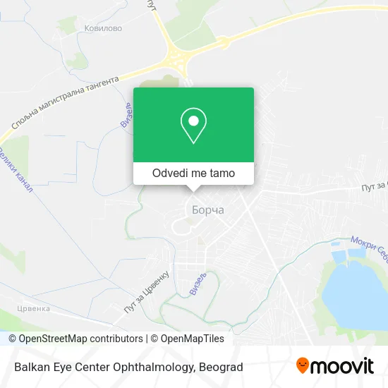 Balkan Eye Center Ophthalmology mapa