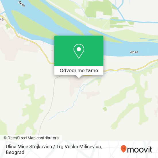 Ulica Mice Stojkovica / Trg Vucka Milicevica mapa