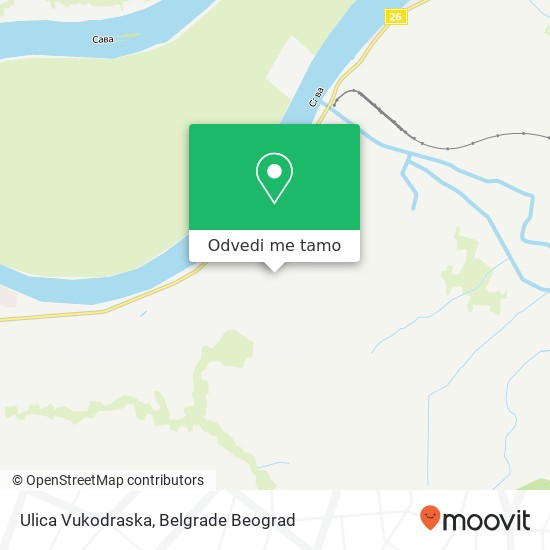 Ulica Vukodraska mapa