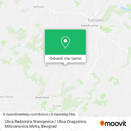 Ulica Radomira Stanojevica / Ulica Dragomira Milovanovica Mirka mapa