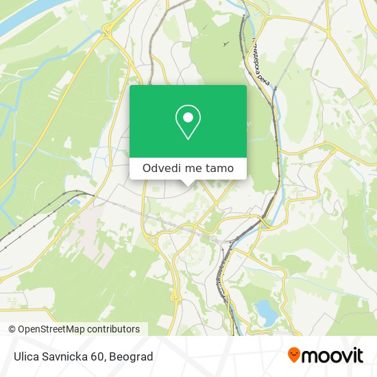 Ulica Savnicka 60 mapa