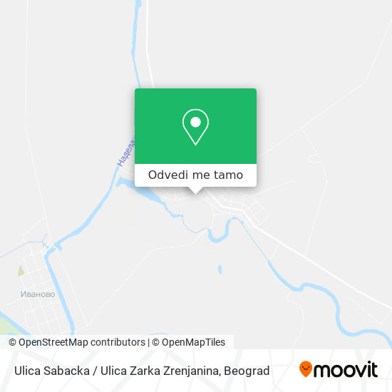 Ulica Sabacka / Ulica Zarka Zrenjanina mapa