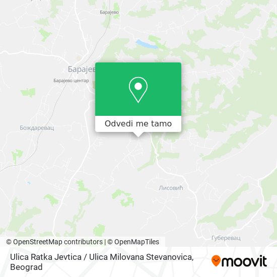 Ulica Ratka Jevtica / Ulica Milovana Stevanovica mapa