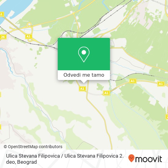 Ulica Stevana Filipovica / Ulica Stevana Filipovica 2. deo mapa