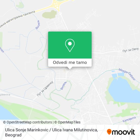 Ulica Sonje Marinkovic / Ulica Ivana Milutinovica mapa