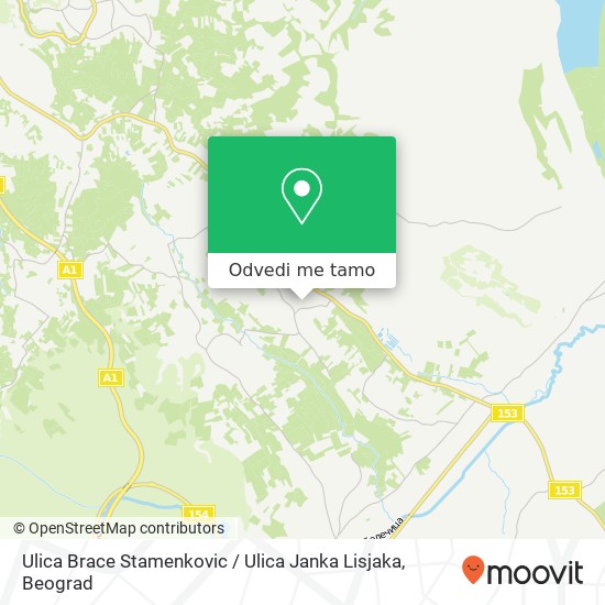 Ulica Brace Stamenkovic / Ulica Janka Lisjaka mapa